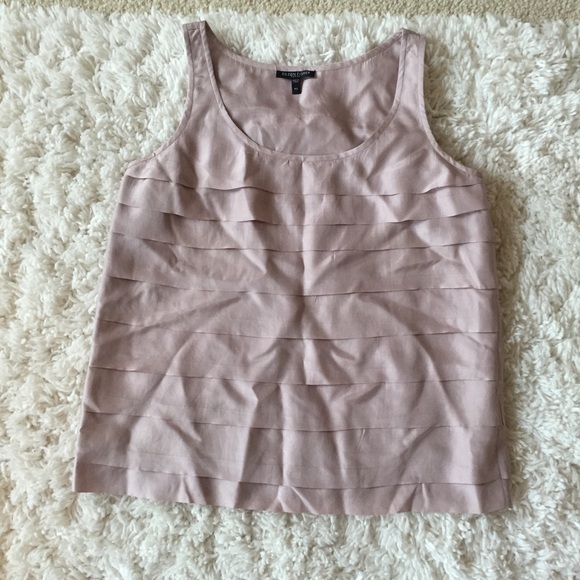Eileen Fisher Tops - Eileen Fisher Nude Pink Color Silk Blouse Petite